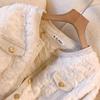 New Korean Simple Coat Women's Knitting Sweater Cute Winter Sweater Plush Lace Coat Girls' Loose Casual Coat Charming Knitting Women's Top Luxury