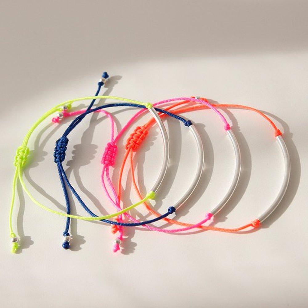 J.Lauren B0879 Vacation Silver Pipe Thread Anklet Bracelet