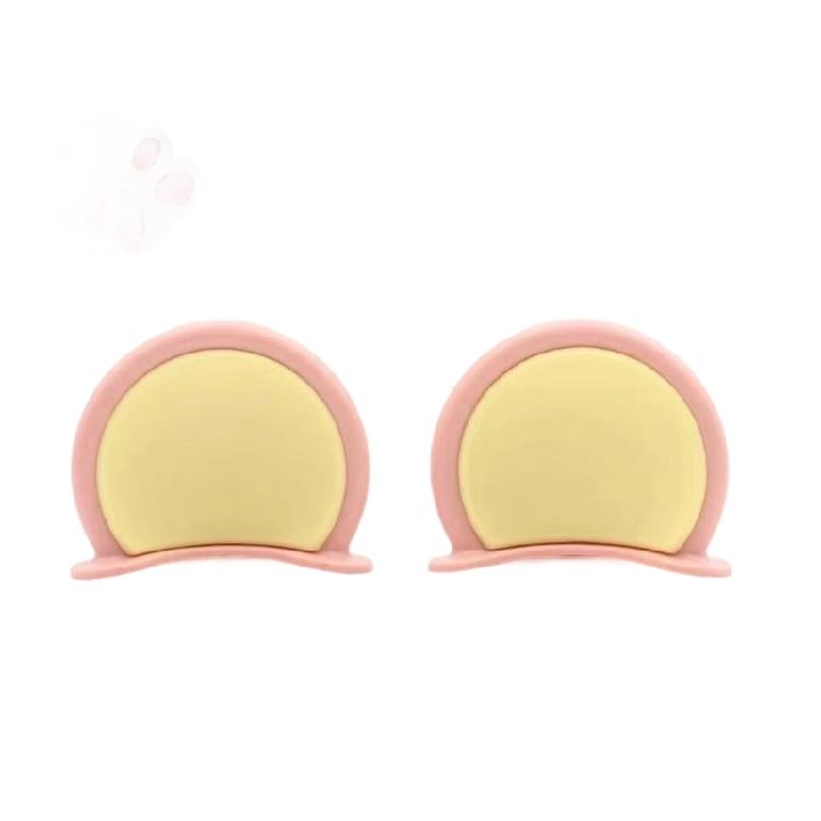 Playful Bear Themed Helmet Accessories 2PCS Plastic Decoration Lightweight Design Fit for Most Helmets Easy Installation