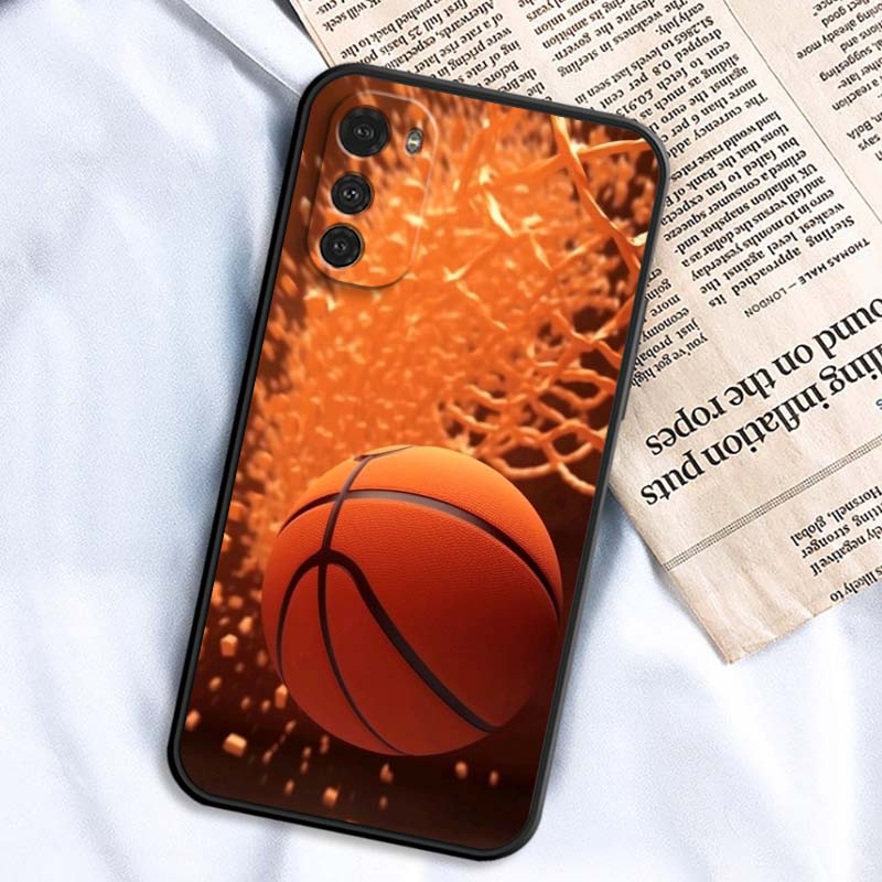 Sports basketball cool Phone Case For Motorola G85 Edge 50 G24 G35 G14 G04 40 G72 G34 G G54 G13 G32 5G Black