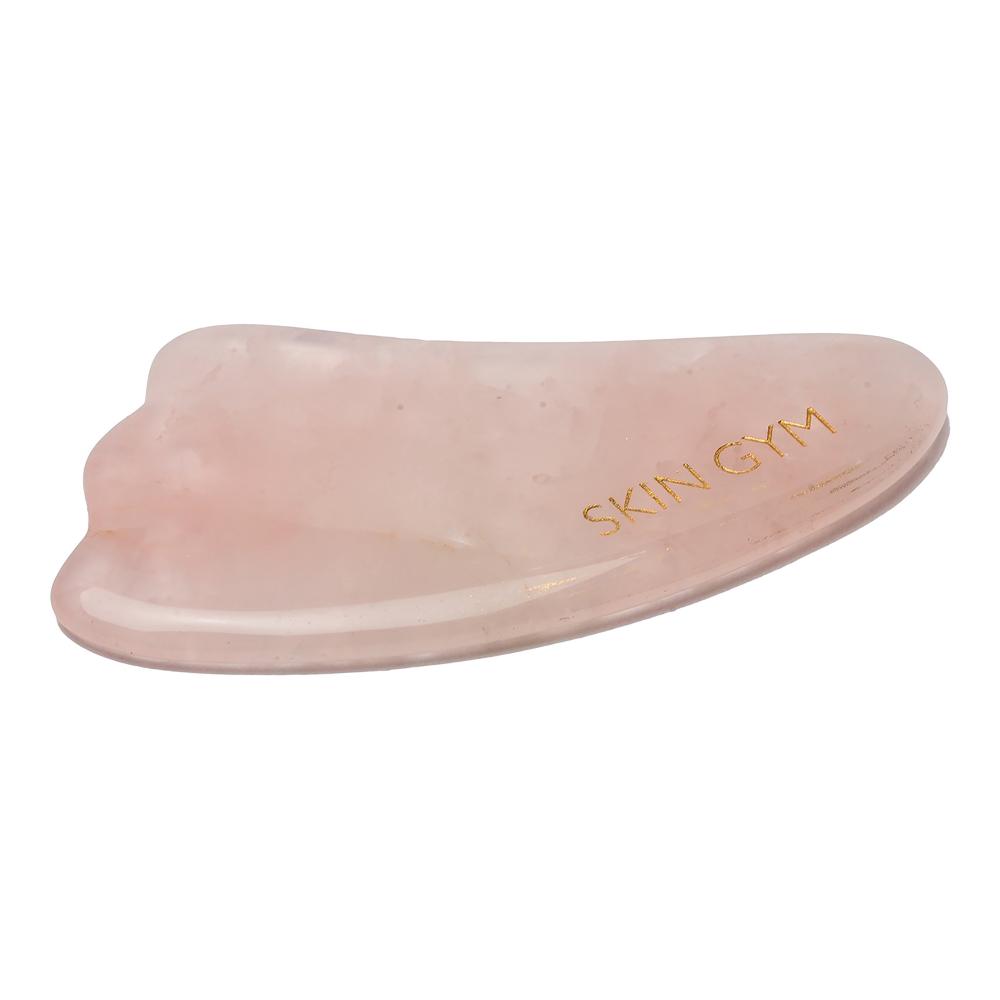 Skin Gym Rose Quartz Gua Sha Crystal Beauty Tool