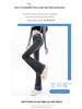 Women's High Waist Retro Smoke Gray Flared Jeans - Stylish Spring/Autumn Elastic Horseshoe Blue Pants