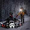 New Upgraded Super Bright LED Headlamp Headlight Battery Powered Helmet Light,Charging Equipment and Batteries Included Best Headlight