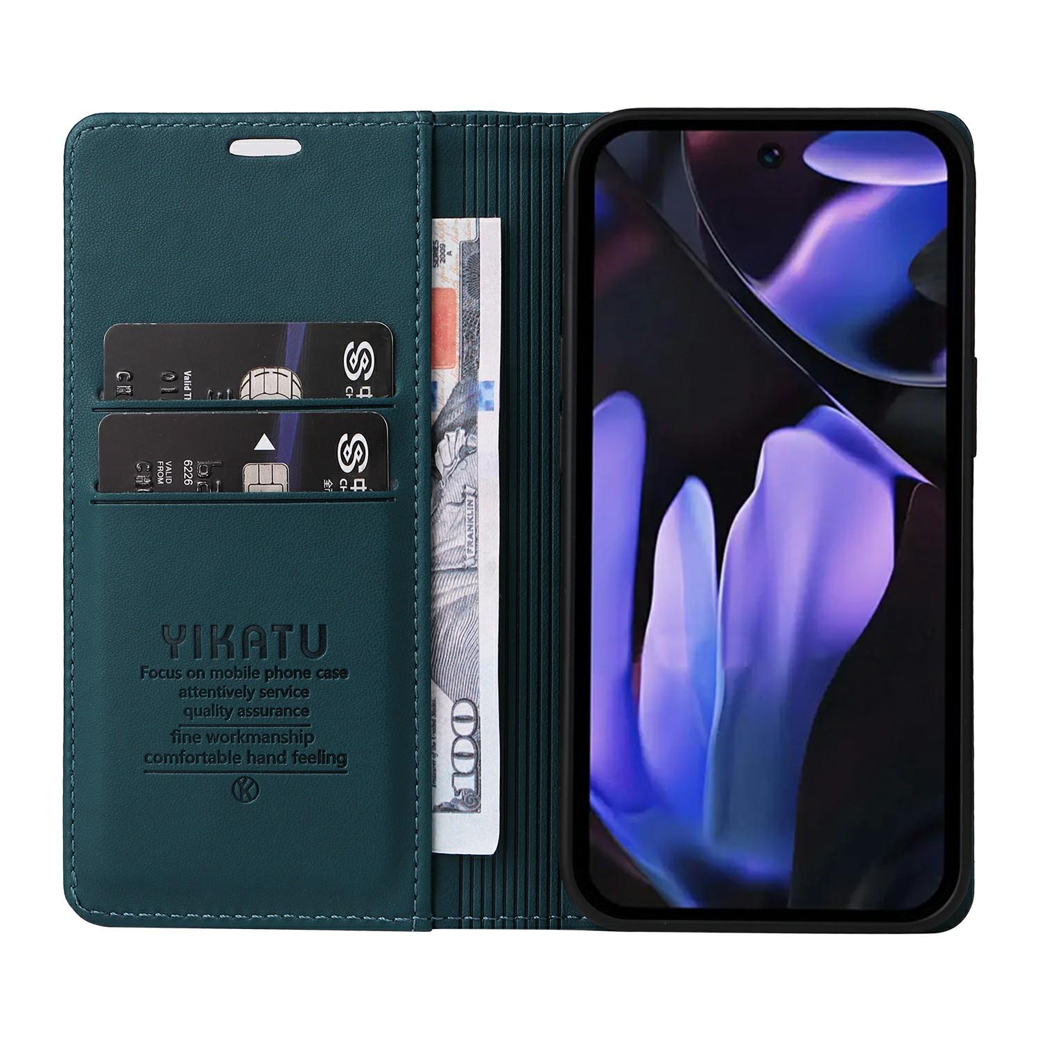 

For Google Pixel 9a Case Stand Leather Phone Cover Strong Magnetic Closure Light Purple