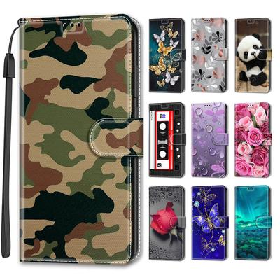 Розкішний розписний шкіряний чохол Wallet Book Style Protective Cover для iPhone 16 15 14 13 12 Pro Max 15Pro 16Pro iPhone11