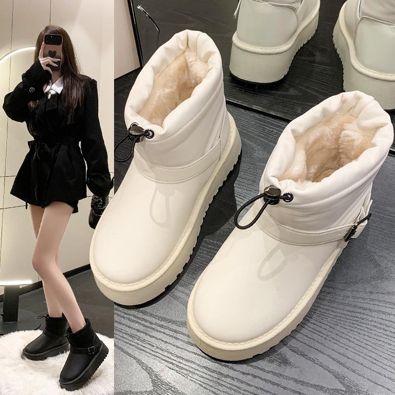 Ecetana Winter Snow Boots For Women Comfortable Outdoor Anti-Slip Ankle