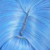 Short Straight Blue Synthetic Wigs with Bangs Anime Game Cosplay Fluffy Wig Heat Resistant for Daily Party