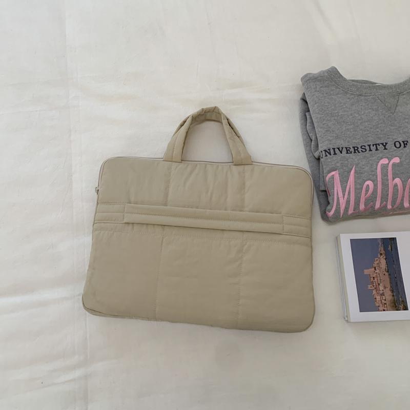 Laptop Bag Briefcase Women's Solid Color Tote Bag