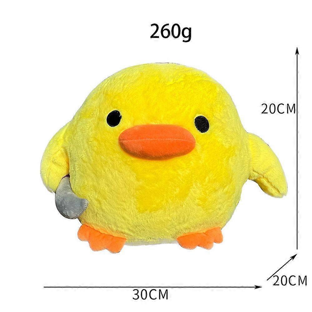 Anatra carina con coltello Peluche Morbido Bambola imbottita Regali per bambini 30 cm
