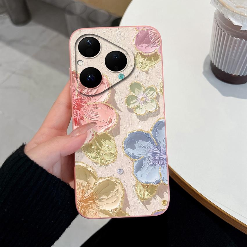 Beautiful Butterfly Flowers Fashion Case For Huawei Pura 80 Pro Plus Honor X7d X9d X20 V40 Phone Cover Liquid Silicone Anti Slip Shell For Huawei Capa