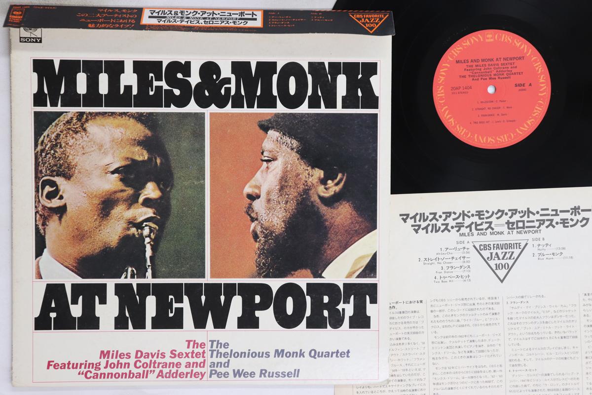 

LP Record MILES DAVIS SEXTET - Miles & Monk At Newport 20AP1404 CBS SONY 1979 Japan Obi Jazz Used