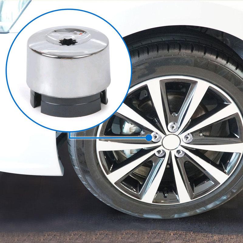 10/20/30/50/100pcs Car Wheel Nut Protection Cap Tire Screw Dust Cover Lug Bolt Anti-Rust Cap for VW Touareg 2004-2014 7L6601173A