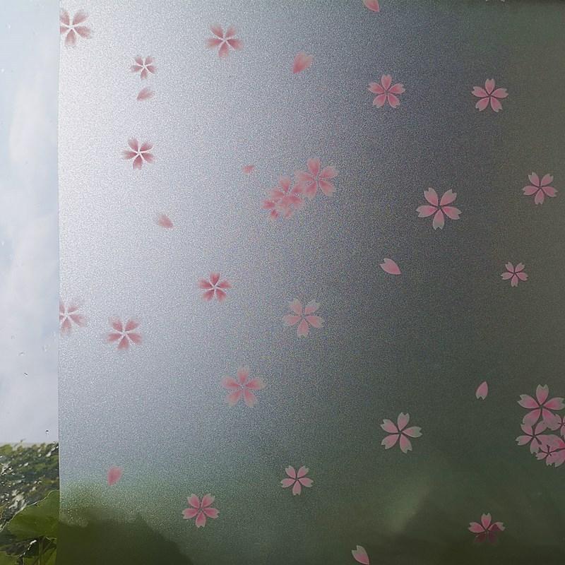 

Colorful sun protection, heat insulation, anti-peeping, glue-free electrostatic stickers, kitchen, bathroom, office window glass film Sakura