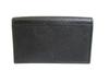 Authentisches PRADA Schwarzes Saffiano Leder Kartenetui Kartenhalter #b063 Geöffnete Schachtel