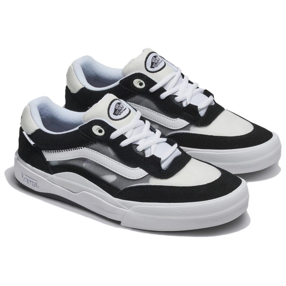 Vans Wayvee Comfortable Breathable Shock Absorbing Durable Low Top Skate Shoes Unisex Skate Shoes Black White VN0A5JIABMX1