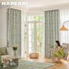 1PC NAPEARL 70-85% Shading Blackout Curtain Printed Flower Curtains Window Drapes For Living Room