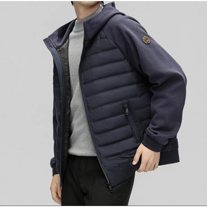 Men`s Stylish Hooded Down Jacket 90%