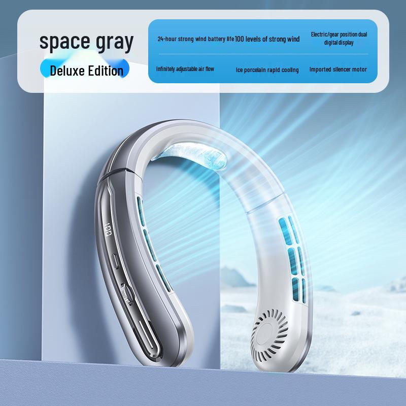Ultra-Quiet Neck Hanging Fan with Long Battery Life and USB Charging (2026 Model)