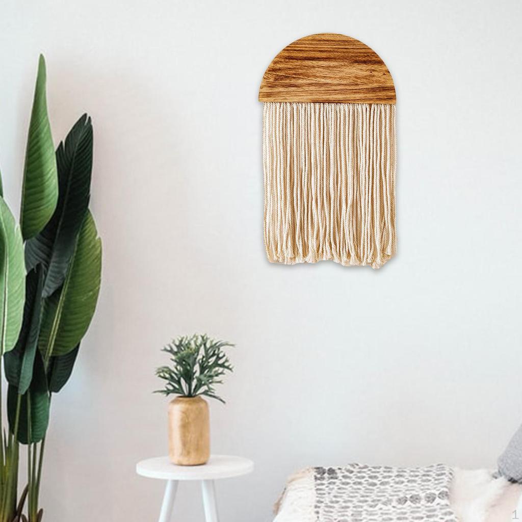 Wall Hanging Bohemian Ornament Macrame Tassel Tapestry for Background Nursery