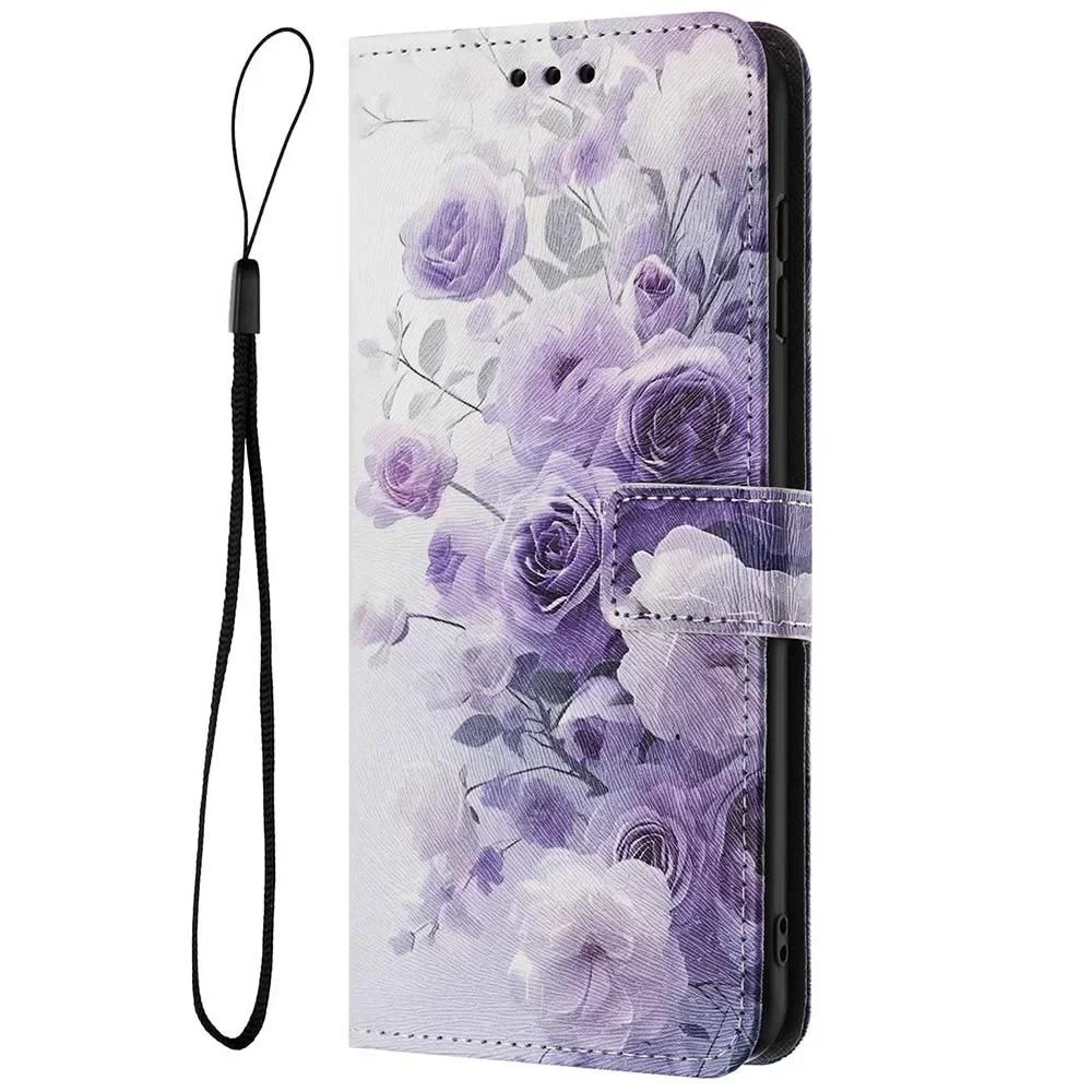 Wallet Flip Case For OPPO Reno 13 13F 12 12F 11 A5 Pro Realme 14 Pro C75 C67 C65 C63 C61 Note 60 Leather Phone Cover Card Holder