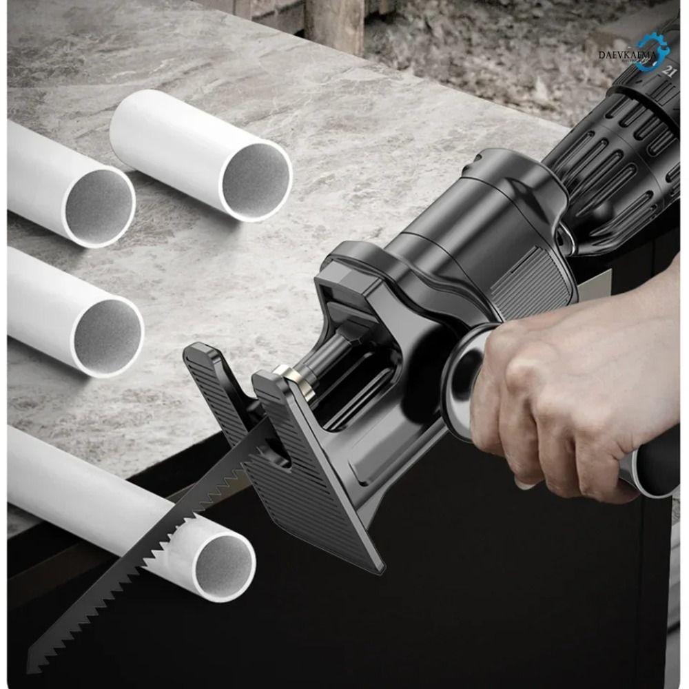 Anti Slip Guard Reciprocating Saw Adapter Drill Saw Attachment  for Wood PVC Pipe Metal Cutting