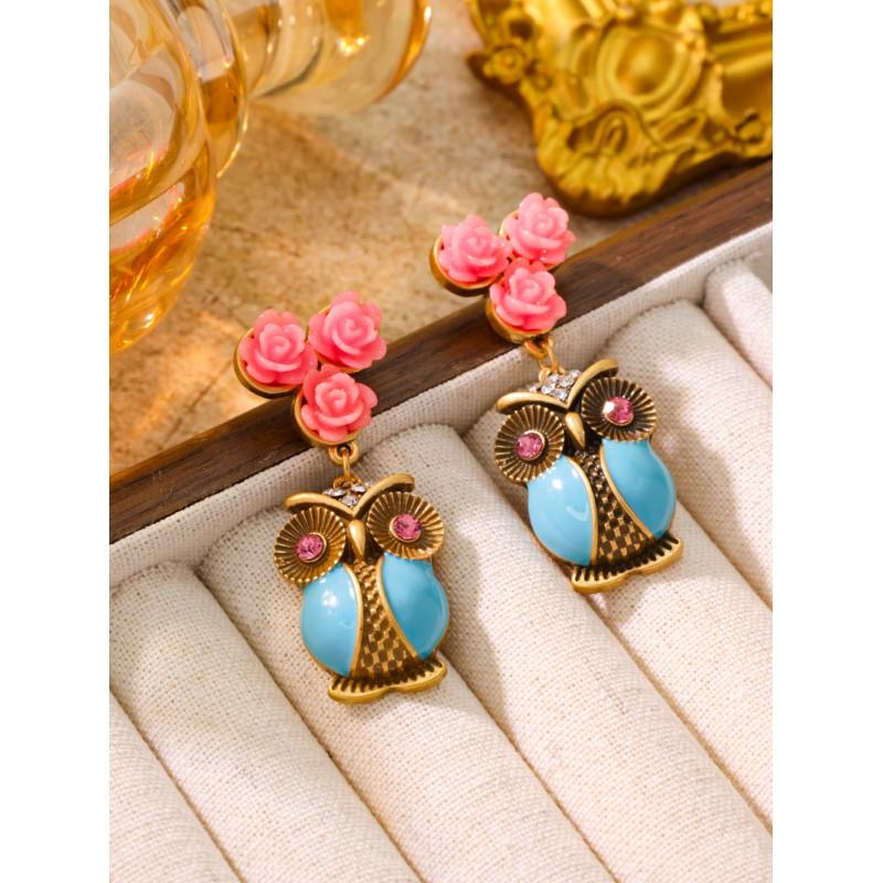 DIY Handmade Materials Retro Alloy Jewelry Accessories Animal Owl