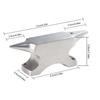 Double Ended Horn Anvil Double Ended Workbench Horn Anvil Stand Metal Forging Workbench Double-headed ox horn anvil