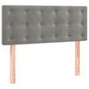 Vidaxl Bed Headboard, Light Gray, 80X5X78/88 Cm, Velvet