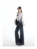 Women's High-Waist Retro Flare Jeans - Slimming, Loose Fit for Spring and Autumn 2026