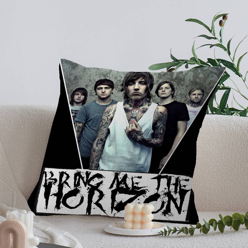 B-Bring Me The H-Horizon Pillow Cover For Bedroom Room And Living Room Sofa Decorative Cushion Cover
