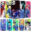 Heißes Anime Blue Lock Cover Handyhülle Für iPhone 16 17 Air 15 14 Pro Max 16E Handyhülle 13 Mini 12 11 7 SE 8 Druckmuster Passform Ca