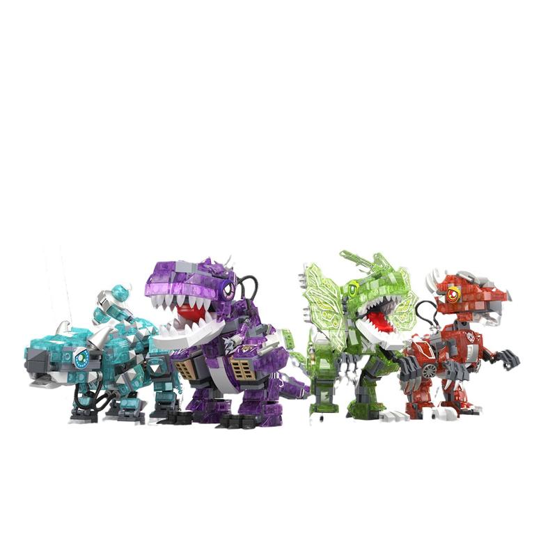 Noctilucent Mechanical Dinosaur Building Blocks Tyrannosaurus Jurassic Park Bricks Kids Toy For Children Gift Boy Present 4101