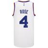 Nike NBA New York Knicks Rose 4th 2021 To 2022 Season 75th Anniversary Retro Crew Neck Sleeveless Basketball Jersey Men jersey DB4122-100