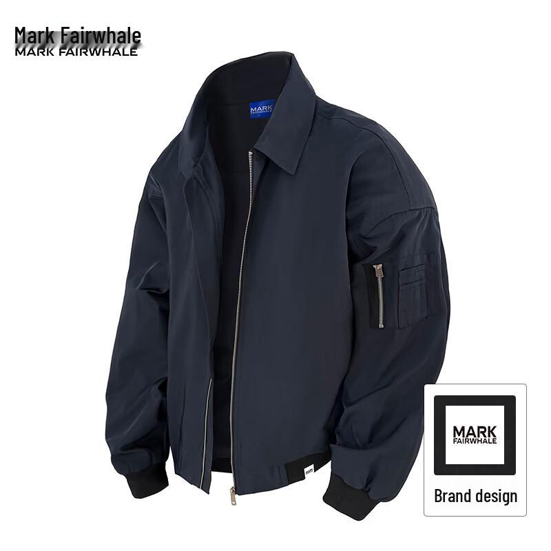 Mark Fairwhale Men's 2025 Trendy Retro Bomber Jacket