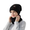 Womens Winter Knit Hat Scarf Set Warm Ear Protection Beanie Cold Weather Outdoor Use