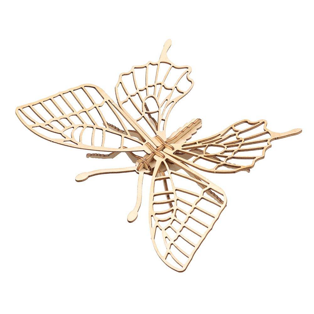 Quality Baby Toy Handmade DIY Jigsaw Board Wooden Puzzle Montessori 3D Puzzle Wood Insect Animal