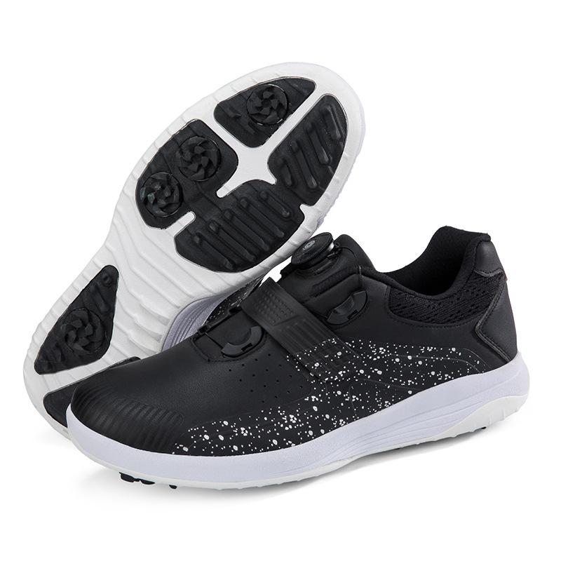 Supply New Women's Casual Indoor Golf Shoes Fashion Running Shoes Men's Rotary Buckle Training Shoes