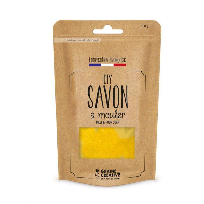 Pain de savon 100 g Translucide jaune