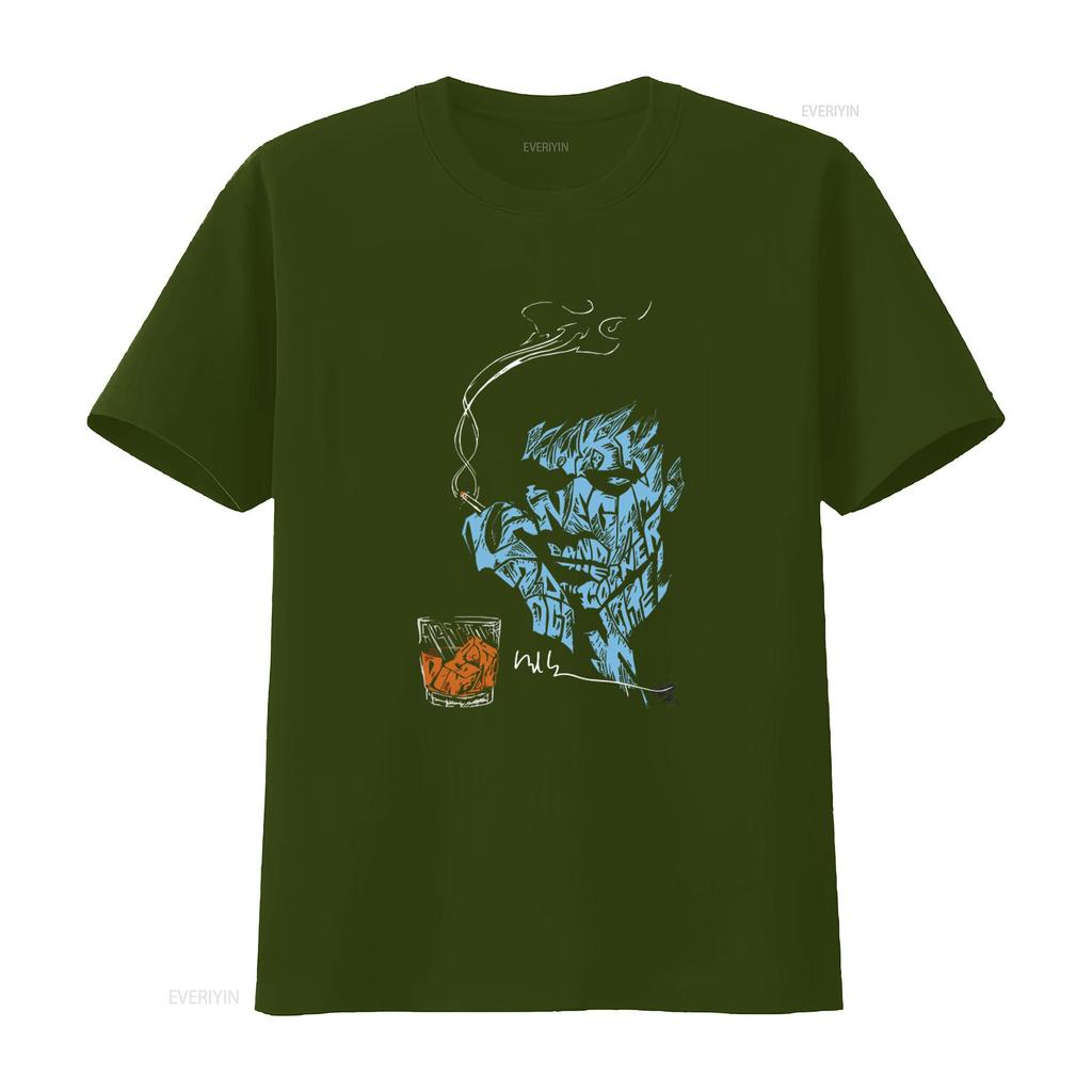 Mark Lanegan Singer Inspired T Shirt Unique Design with Cigarette Drink Art Perfect for Fans All Sizes Available TMB682