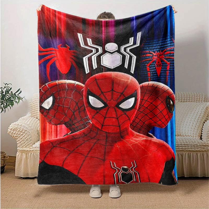 1pc Spiderman Spiderverse Marvel Soft Throw Blanket Flannel All Season Light Weight Living Room/Bedroom Warm Blanket. M731059