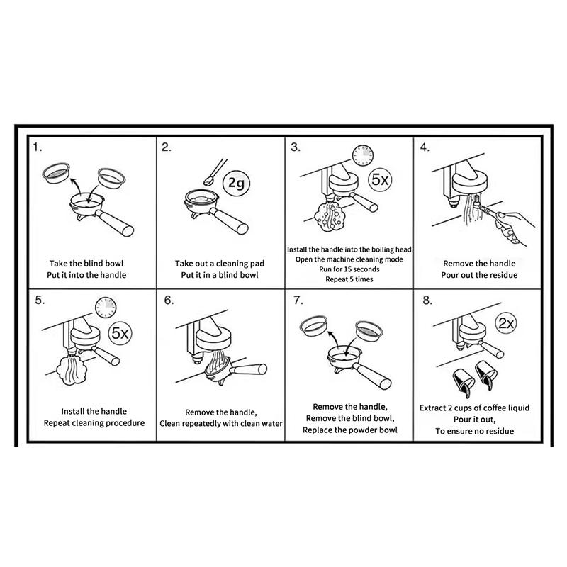 Espresso Machine Cleaning Tablets Descaling-Backflush Oil Remover Solution Cleaner Clean Tablet,Special Cleaning Pill For Coffee