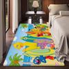 S-Sesame S-Street Theme Hallway Carpet Washable Non-Slip Living Room Sofa Chairs Area Mat Kitchen Doormat Area Rug