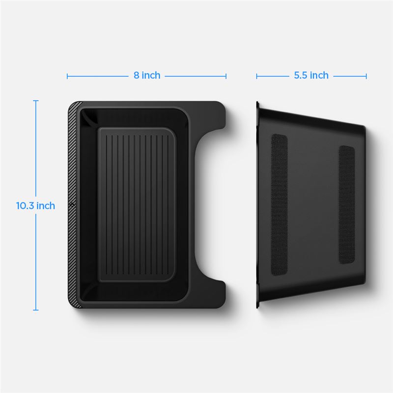 Spigen Tesla Rear Under Air Outlet Storage Box, Black - Tesla Model Y