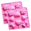 Heart Shaped Lollipop Universal Mold Chocolate Cake Biscuit Mold Baking Tray Stick Children's Mold Silicone
