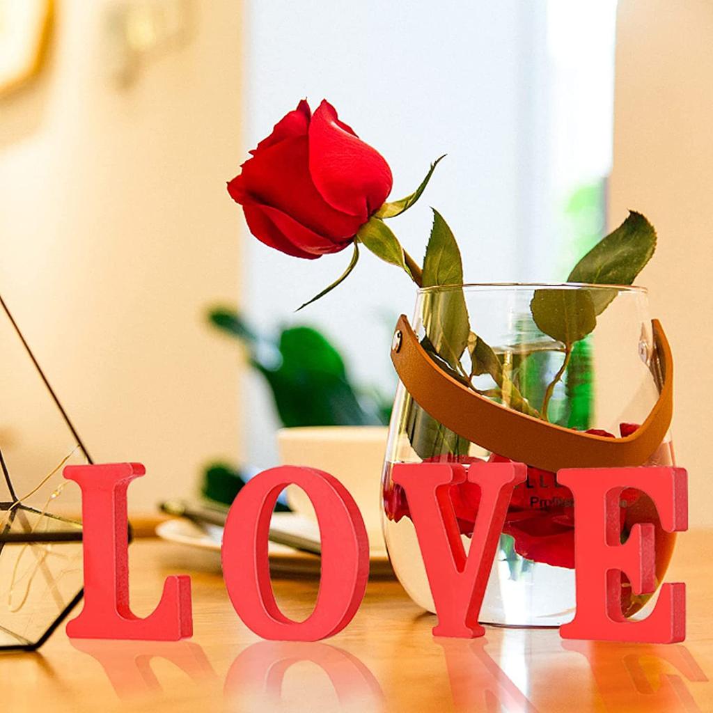 Love Nested Ornaments Hot Selling Valentine's Day Gifts Wooden Craftsmanship LOVE Decoration Home Wedding DIY
