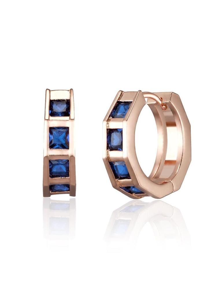 [ELLE Jewelry] 14K GF Blooming Square One-Touch Ring Earrings ELGPEE546