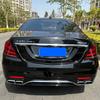 For 2014-2020 Mercedes S-Class W222 exhaust pipe upgrade AMG 63 black square mouth quad outlet muffler tip nozzle tailpipe