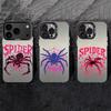 Cool Fashion-trend Spider Phone Case For iPhone 17,16,15,14,13,12,11 Plus,Pro Max,XS,Colored Silver Phone Case
