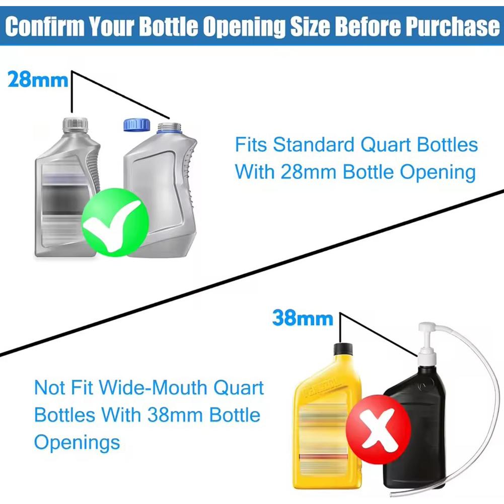 Lower Unit Gear Oil Pump With 3/8inch 8mm 10mm Adapters 1 Set For Standard Quart Bottles Mariner Outboards Motors Metal Swivel