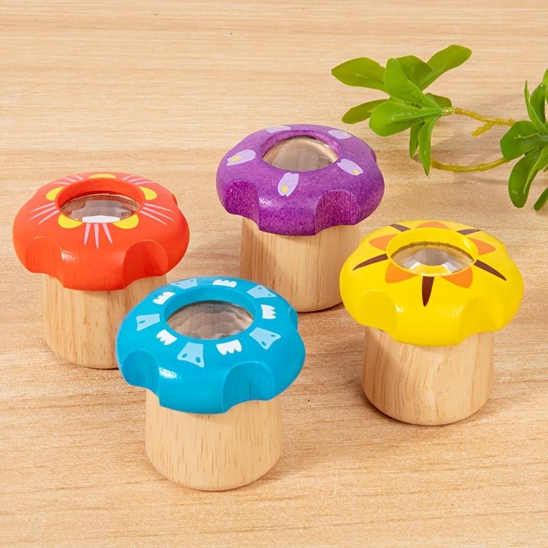 

Волшебный визуальный калейдоскоп, красочная вращающаяся оптическая линза, развивающая игрушка для сенсорного развития, набор для научного эксперимента «Сделай сам», Flower Kaleidoscope Set